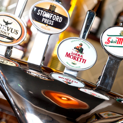 Commercial Photographer for Pubs and Clubs - Modern Bar Pumps